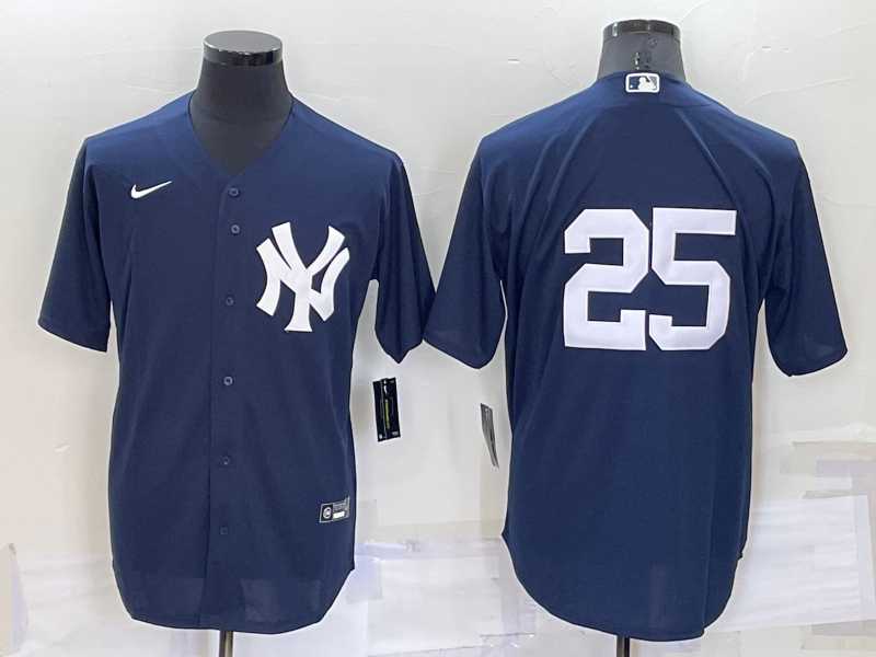 New York Yankees #25 Gleyber Torres No Name Navy Blue Throwback Stitched Cool Base Nike Jersey,We sell and wholesale New York Yankees #25 Gleyber Torres No Name Navy Blue Throwback Stitched Cool Base Nike Jersey on line form chian!